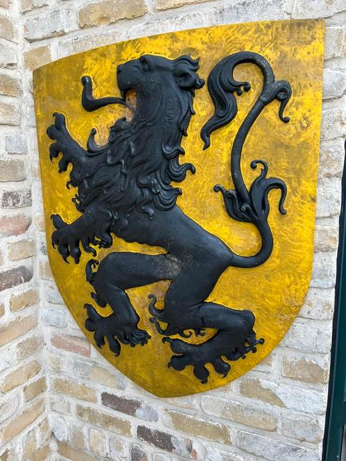 Wapenschild Vlaamse Leeuw, Antiek en Kunst, Kunst | Beelden en Houtsnijwerken, Ophalen