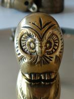 Splendide bronze Hibou  très bien réalisé. Vintage 1970., Antiquités & Art, Bronze, Enlèvement ou Envoi
