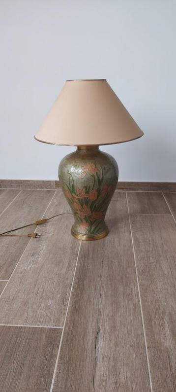 Vintage Grote Messing Tafellamp van Regina  beschikbaar voor biedingen