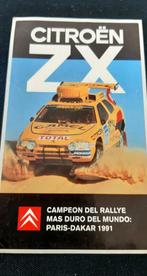 Sticker Citroën ZX winnaar Parijs Dakar 1991, Verzamelen, Stickers, Auto of Motor, Ophalen of Verzenden, Zo goed als nieuw