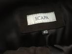 SCAPA donkerbruine daim pantalon - 38/40, Maat 38/40 (M), Scapa, Bruin, Ophalen of Verzenden