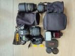 Nikon D7000 18-105 VR-kit +55-300 +50 +SB910 +denktanktas, Audio, Tv en Foto, Fotocamera's Digitaal, Ophalen, Gebruikt, Spiegelreflex