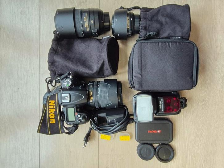 Nikon D7000 18-105 VR-kit +55-300 +50 +SB910 +denktanktas, Audio, Tv en Foto, Fotocamera's Digitaal, Gebruikt, Spiegelreflex, Nikon