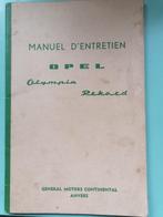 Manuel Opel Olympia Record 1959, Autos : Divers, Modes d'emploi & Notices d'utilisation, Enlèvement ou Envoi