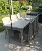 Tuintfel met 8 stoelen., Ophalen, Gebruikt