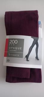 NIEUWE thermo panty opaque 200 den / burgundy / maat M, Overige kleuren, Nieuw, Maat 40/42 (M), Ophalen of Verzenden