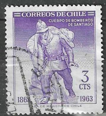 Chili 1963 - Yvert 301 - Pompiers van Santiago (ST) beschikbaar voor biedingen
