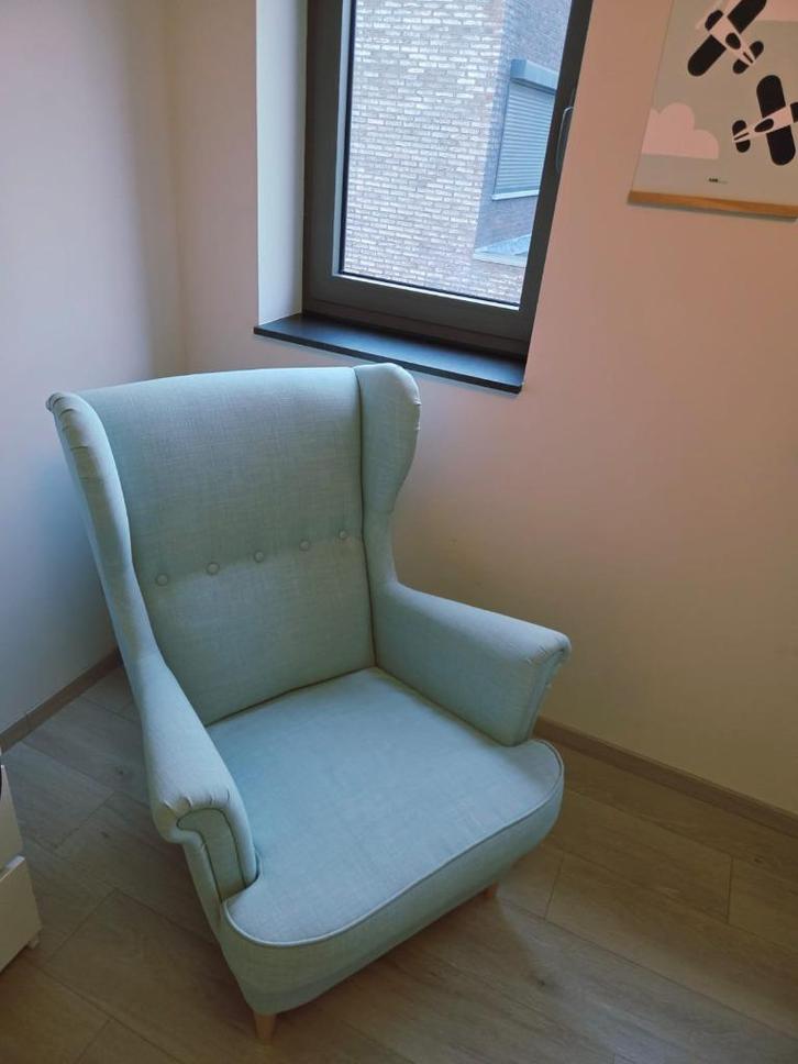 Strandmon ikea fauteuil mint - Limited Edition, als nieuw!, Huis en Inrichting, Fauteuils, Nieuw, 75 tot 100 cm, 75 tot 100 cm