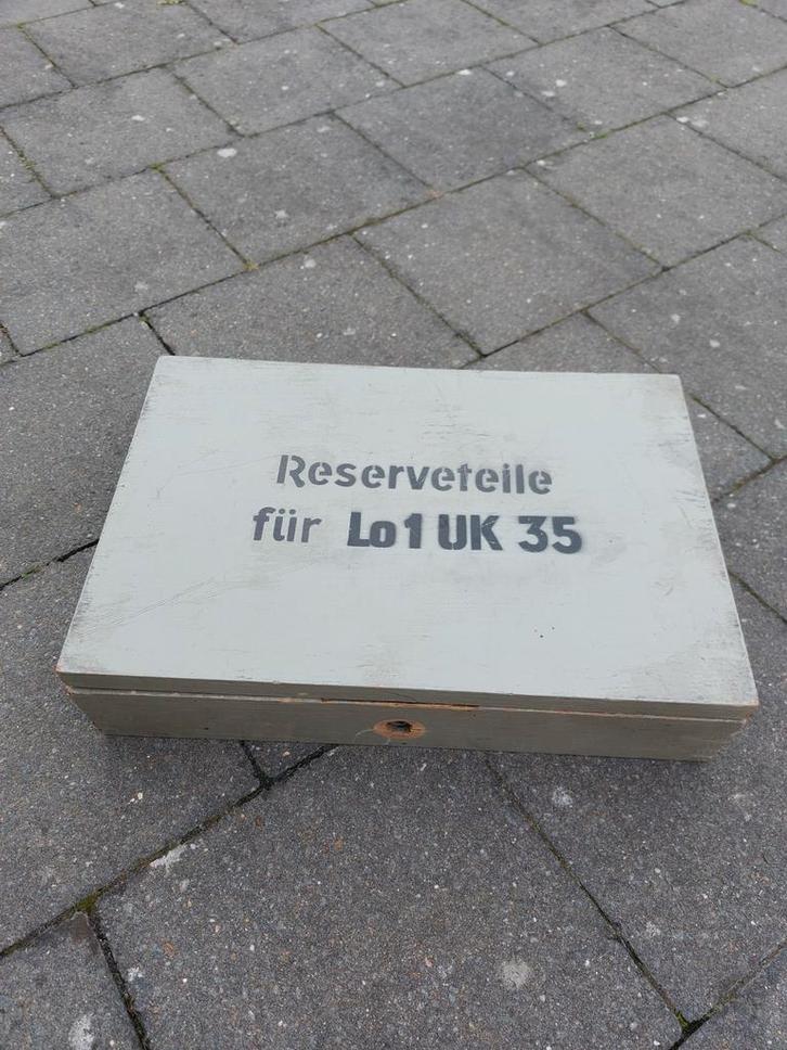 Duitse WO2 Kriegsmarine U-Boot Lo1 UK 35 kist, Verzamelen, Militaria | Tweede Wereldoorlog, Ophalen of Verzenden