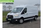 Ford Transit 330 2.0 TDCI L3H2 170Pk Navi AC! (bj 2021), Auto's, Voorwielaandrijving, Wit, Bedrijf, 5 deurs