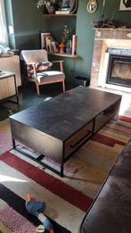 Salontafel, Huis en Inrichting, Tafels | Salontafels, Ophalen, Metaal, Gebruikt, 100 tot 150 cm