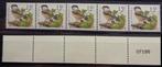Timbres en rouleaux R83 Oiseau Mésange boréale bande de cinq, Envoi, Timbre-poste, Neuf