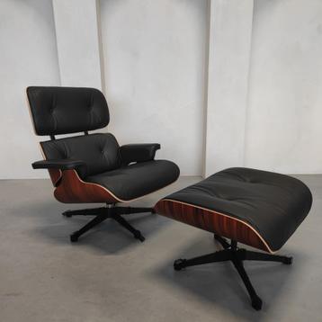 Vitra Eames Lounge Chair – Palisander - Nero F leder beschikbaar voor biedingen