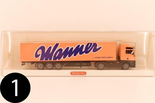 1/87 Wiking  +/- 100 Vrachtwagens (deel 1 van 5), Hobby en Vrije tijd, Modelauto's | 1:87, Zo goed als nieuw, Bus of Vrachtwagen