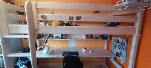 Lits Mezzanines FLEXA, Huis en Inrichting, Slaapkamer | Stapelbedden en Hoogslapers, Zo goed als nieuw, Hoogslaper, 100 cm, 210 cm