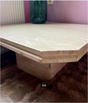 vintage salontafel natuursteen beschikbaar voor biedingen