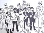 Tintin ✅ poster de la famille Hergé 1970 ❖ 38 x 55 cm, Collections, Enlèvement ou Envoi, Tintin, Comme neuf, Image, Affiche ou Autocollant