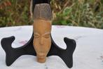 petite tête en bois africain murale, Antiquités & Art, Enlèvement ou Envoi
