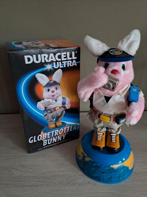 Vintage Duracell Globetrotter Bunny in nieuwstaat, Collections, Jouets miniatures, Comme neuf, Enlèvement