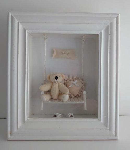 Houten decoratie met Teddy beer hart op schommel slippers, Kinderen en Baby's, Kinderkamer | Inrichting en Decoratie, Zo goed als nieuw