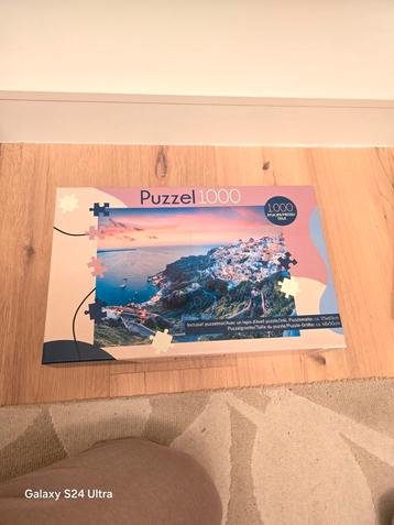 Puzzel 1000 stuks met puzzelmat