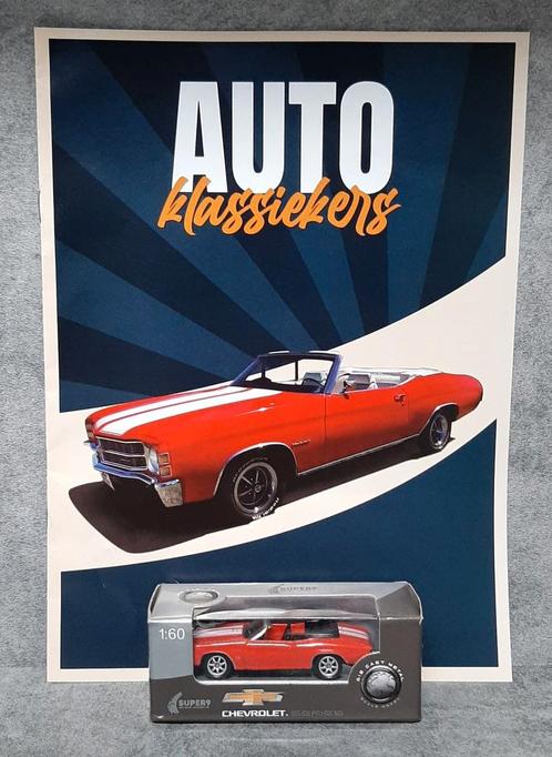 Welly 1/60 , Chevrolet Chevelle, nieuw, Hobby en Vrije tijd, Modelauto's | Overige schalen, Nieuw, Auto, Ophalen of Verzenden