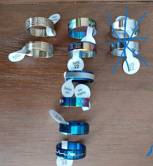 Ringen maat 22, Handtassen en Accessoires, Ringen, Nieuw, Dame of Heer, Overige materialen, Verzenden