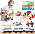 Green series Houten trein voor kinderen elektrische trein