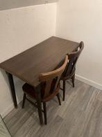 Café tafel + stoelen, Huis en Inrichting, Tafels | Eettafels, Gebruikt, 50 tot 100 cm, Rechthoekig, 50 tot 100 cm