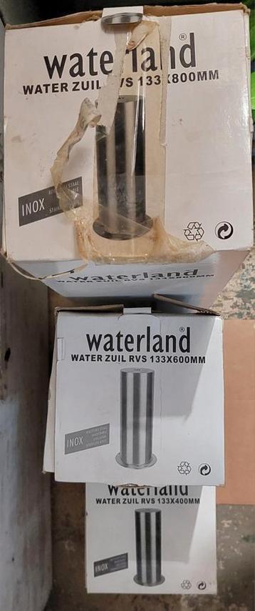 Colonnes d'eau en acier inoxydable Waterland nouvelles 3 piè