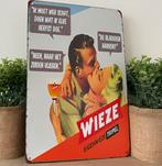Metalen reclamebord Wieze, Verzamelen, Ophalen of Verzenden, Nieuw, Reclamebord, Plaat of Schild