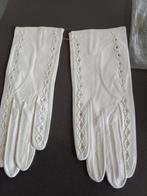 Witte geitenleren dameshandschoenen, Maat 38/40 (M), Ophalen of Verzenden, Zo goed als nieuw, Samdam