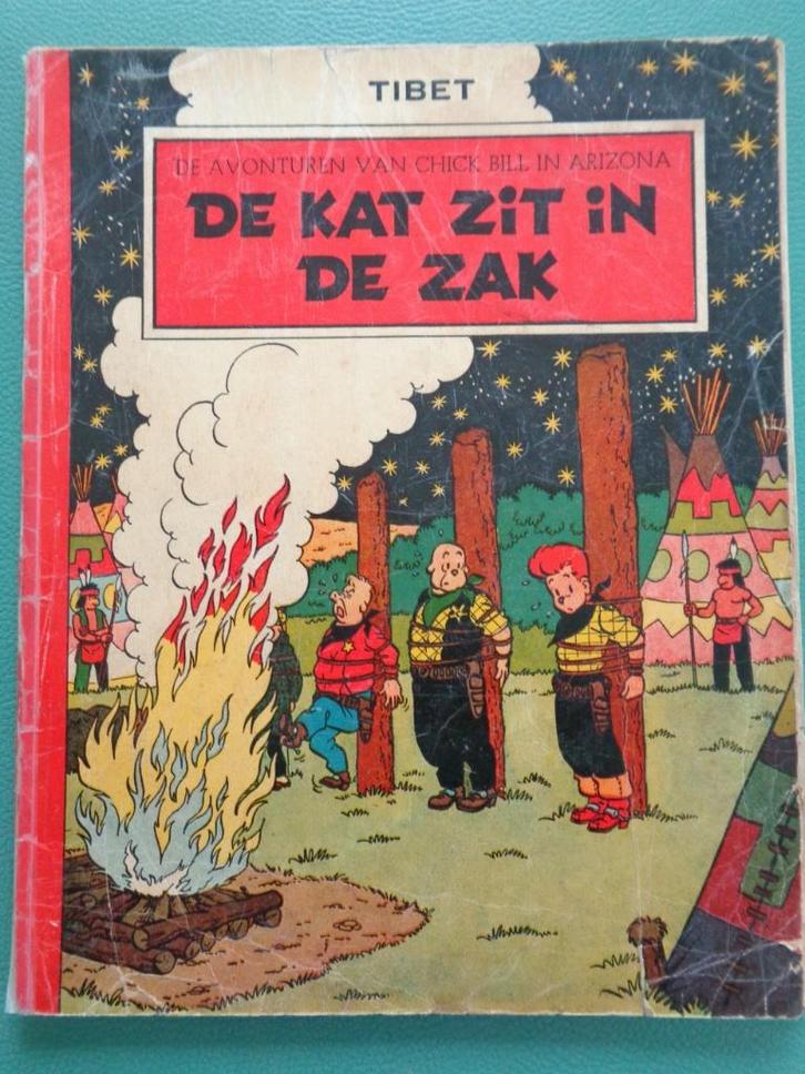 Chick Bill - De Kat zit in de Zak -1e druk 1954, Boeken, Stripverhalen, Verzenden