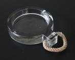Vintage nautical thick glass ashtray with rope, Collections, Articles de fumeurs, Briquets & Boîtes d'allumettes, Enlèvement ou Envoi