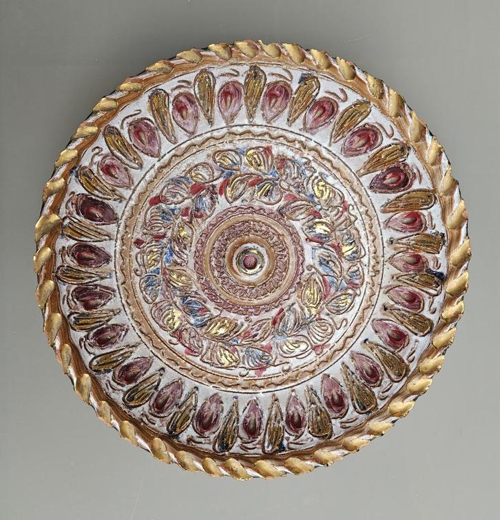 Plat en céramique signée Georges DESTREBECQ, Antiek en Kunst, Antiek | Keramiek en Aardewerk, Ophalen of Verzenden