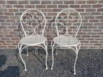 2 witte tuinstoelen, Tuin en Terras, Ophalen, Zo goed als nieuw