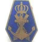 Ancien revers de col émaillé de la Marine belge, Collections, Objets militaires | Général, Envoi, Marine, Emblème ou Badge