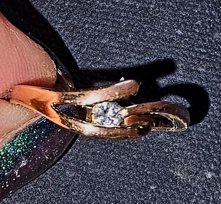 ROSÉGOUD + SCHITTERENDE RING, Handtassen en Accessoires, Ringen, Nieuw, Dame of Heer, Overige kleuren, Overige materialen, Met edelsteen