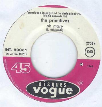Garage rock 45: The Primitives – Oh Mary / I Don't Feel Myse beschikbaar voor biedingen