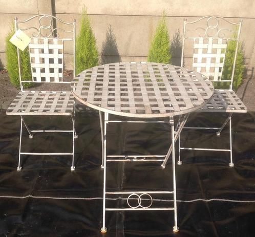 Bistro set  Livin Garden NIEUW !!!, Tuin en Terras, Tuinstoelen, Nieuw, Metaal, Ophalen