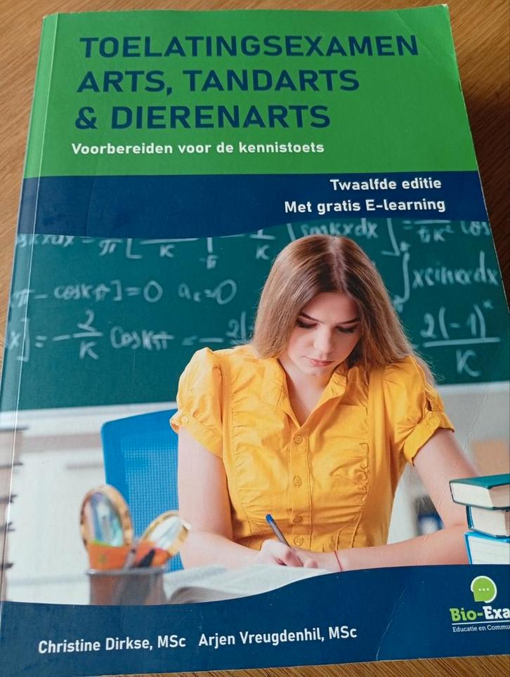 Toelatingsexamen arts, tandarts en dierenarts, Boeken, Schoolboeken, Zo goed als nieuw, Nederlands, Ophalen of Verzenden