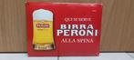 Emaillebord Birra Peroni, Ophalen of Verzenden, Zo goed als nieuw, Reclamebord, Plaat of Schild, Overige merken