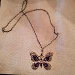 Superbe collier en forme de papillon, Bijoux, Sacs & Beauté, Colliers, Comme neuf, Enlèvement