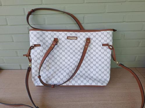 MAE HANDTAS - wit/bruin, Handtassen en Accessoires, Tassen | Damestassen, Nieuw, Handtas, Wit, Ophalen