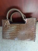 Handtas, dames, crocko, heel ruim, Handtassen en Accessoires, Tassen | Damestassen, Ophalen of Verzenden, Zo goed als nieuw, Bruin