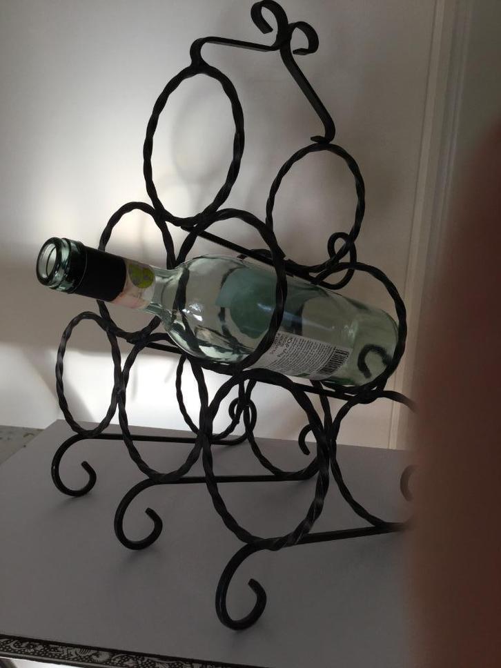 WIJN REKJE, Huis en Inrichting, Woonaccessoires | Wijnrekken, Zo goed als nieuw, Minder dan 50 cm, Metaal, 5 tot 15 flessen, Ophalen of Verzenden