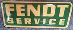 Fendt service emaillen retro reclame bord garage mancave, Verzamelen, Ophalen of Verzenden, Zo goed als nieuw, Reclamebord