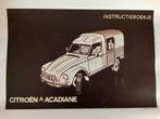 Citroën Acadiane instructieboekje, Ophalen of Verzenden