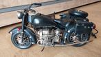 MOTO AVEC SIDE-CAR MINIATURE EN ETAIN, Ophalen, Zo goed als nieuw, Motor