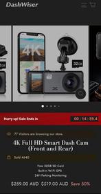 Dashcam 4K voor en achtercamera, Ophalen of Verzenden, Nieuw